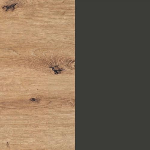 Miniatura 8 de Habitdesign Cabezal 2 Mesitas Y 6 Cajones, 240x74x33 Anchoxaltoxfondo-En Cm , Cabecero Matrimonio Y Mesillas Color Roble Nodi Y Gris Antracita, Modelo Enzo