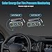 MINGLEA Solar Tire Pressure Systems for Car SUVs and Trucks with Intelligent Real Time Alerts Long Trips Safe Driving