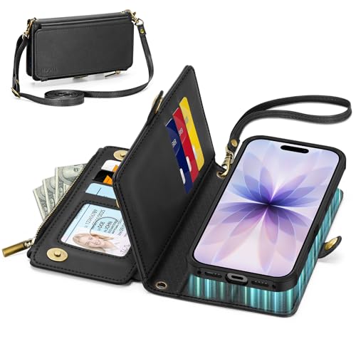 TUCCH iphone 17 Ή P[X 蒠^ 2 in 1  6.3C` V_[ Xgbvt O RFIDubLO e 9J[h|Pbg t@Xi[ | ΂ߊ| uX^h@\ PU Ռz (20