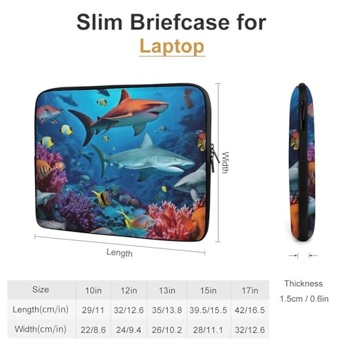 Funda para Laptop 10 pulgadas Diseño Tiburones Coral miniatura 2