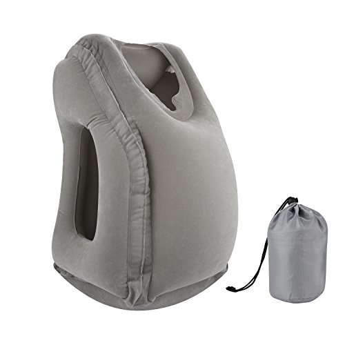 Simptech Inflatable Travel Pillow, Ergonomic and Portable Head Neck Rest Pillow,Patented Design