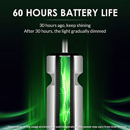 THKFISH Angeln Glühstäbe, 6 Stück LED Glühstäbe zum Fischen mit Batterien, Nachtfischen Licht Up Angeln Bobbers Schwimmer und Ruten Tipps…