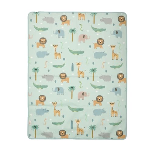 PERLETTI Empapadores Cama Niños Bebe 70x90 cm - Protector Colchón de Cama Empapador Impermeable Suave Resistente - Cubre Cama Lavables Reutilizables Ultra Absorbentes (Verde, 70x90 cm)