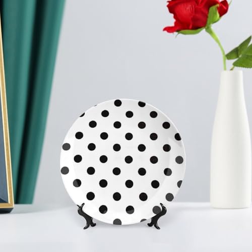 Plato Decorativo Bone China con Lunares 6 Pulgadas miniatura 6