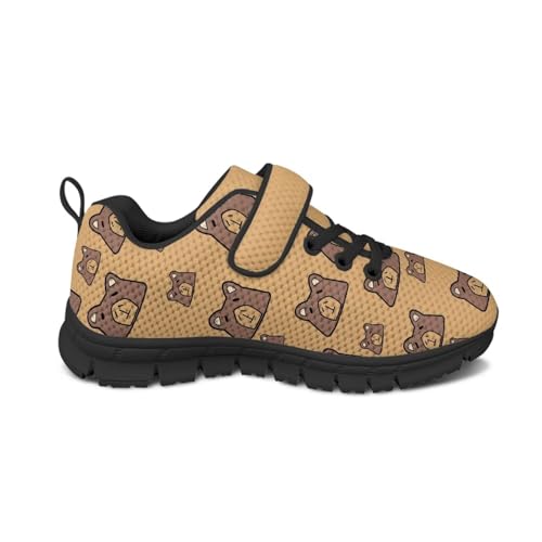 Cartoon Kids Sneakers Boys Girls Unisex Lightweight Running Shoes Breathable Athletic Hook-and-Loop Strap Tennis Shoes for Little Kid SizeUS11-152