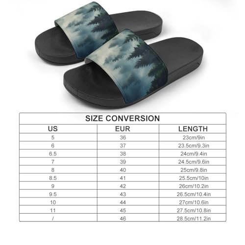 Rising Transylvania Mist Foggy Shadown House Sandals Non-Slip Bathroom Slippers Beach Summer Shoes for Men Women2