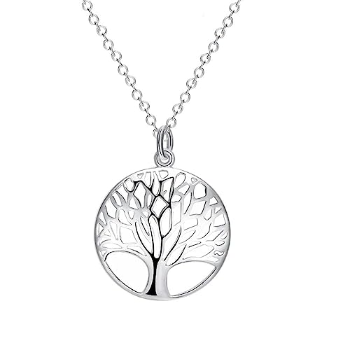 Collier de vie cristal rond argent 925 le cadeau idéal pour célébrer une femme spéciale