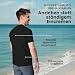 iQ-UV Shirt für Herren mit UPF 50+ Schutz Schwarz XL - Loose Fit Kurzarm Schwimmshirt für Herren mit UV-Schutz - Schnelltrocknendes Surf- & Badeshirt UV für Männer - TÜV & Oeko-TEX 100 geprüft