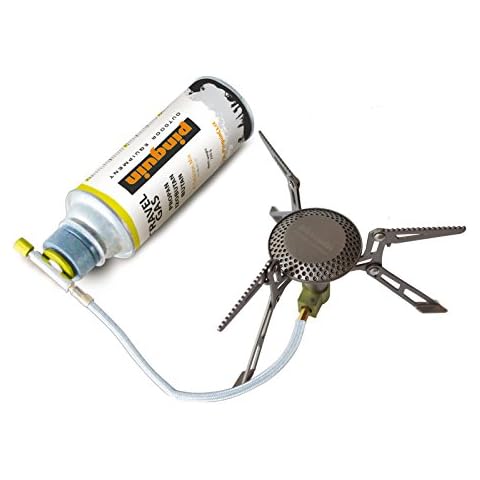 Unbekannt Pinguin Gaskocher Mantis Titan Mini Campingkocher Trekking Outdoor Gas Kocher 98 g Leicht Cover