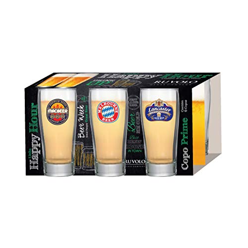 Jogo de Copos de Cerveja Prime P de 200ml 6 Peças, Ruvolo