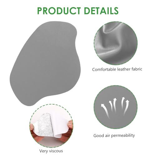 Image of Shoe Heel Repair Patches, Quick Self-Adhesive Inside Sneaker Hole Patches for Sport Work Walking Hiking Tennis Shoes Sneaker Mesh (12 Pcs 丨 Light Grey)