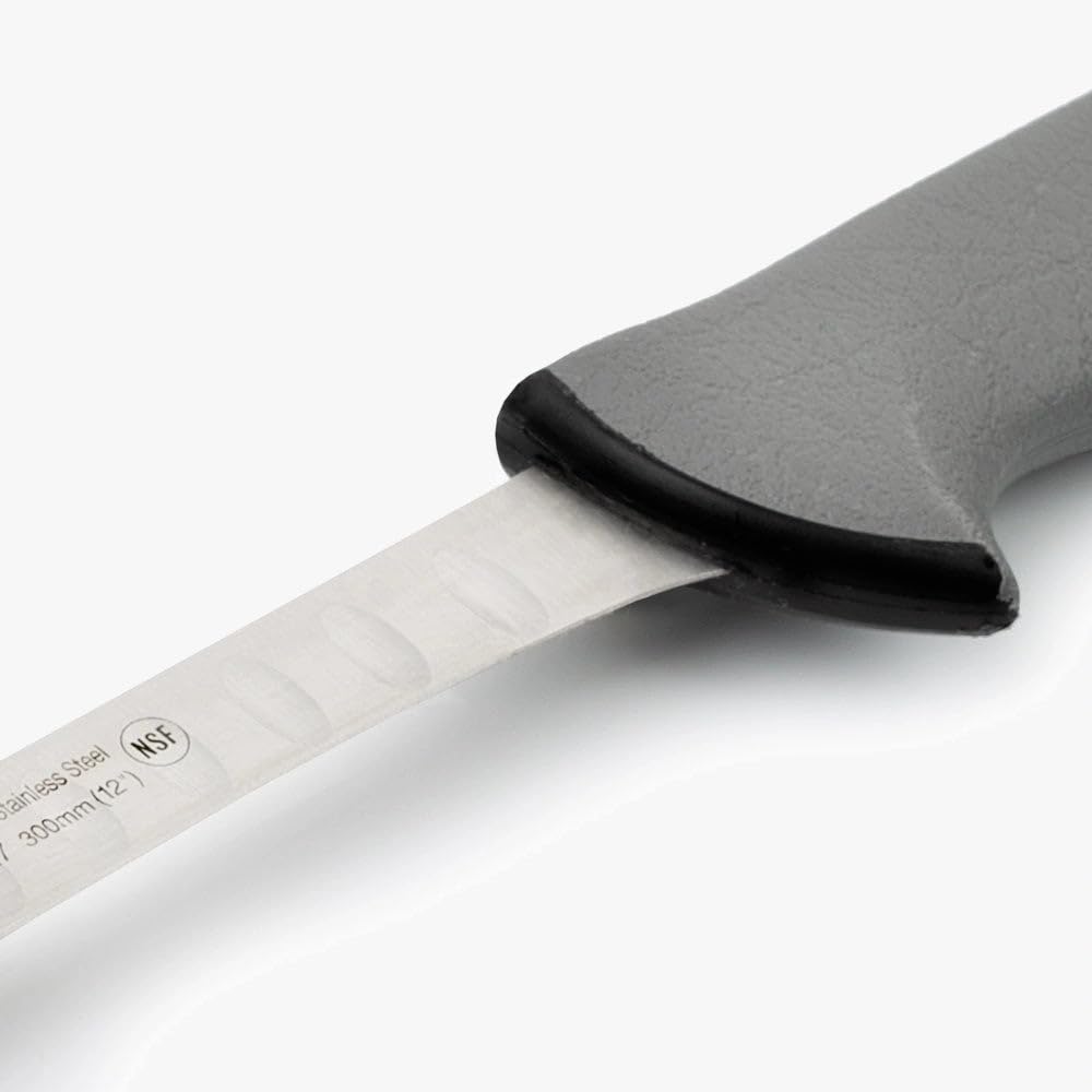 Arcos Serie Colour Proof - Cuchillo Salmón - Cuchillo Pescado - Hoja 12" Acero Inoxidable Nitrum - Mango Polipropileno Cubierto por Elastómero Color Negro - Ideal para Uso Profesional e Higiene.