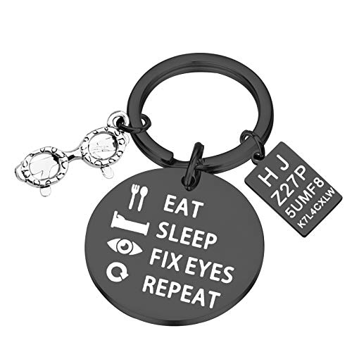 Portachiavi Con Incisione "Eat Sleep Game Repeat" – Regalo Originale Per Giocatori, Con Panno Per Lucidatura