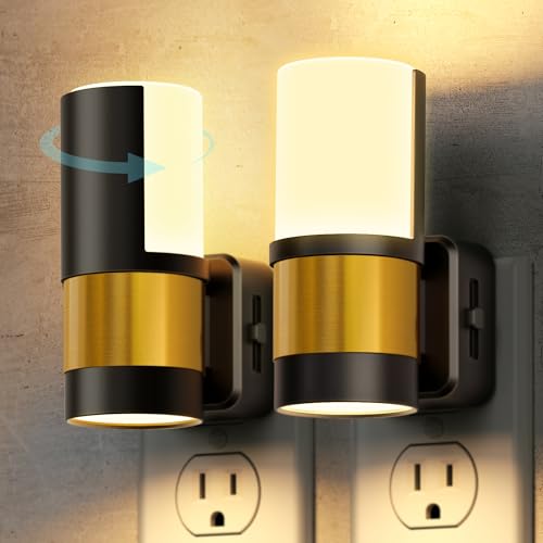 Image of Briignite Night Lights Plug into Wall, 2 Pack Dimmable LED Night Light