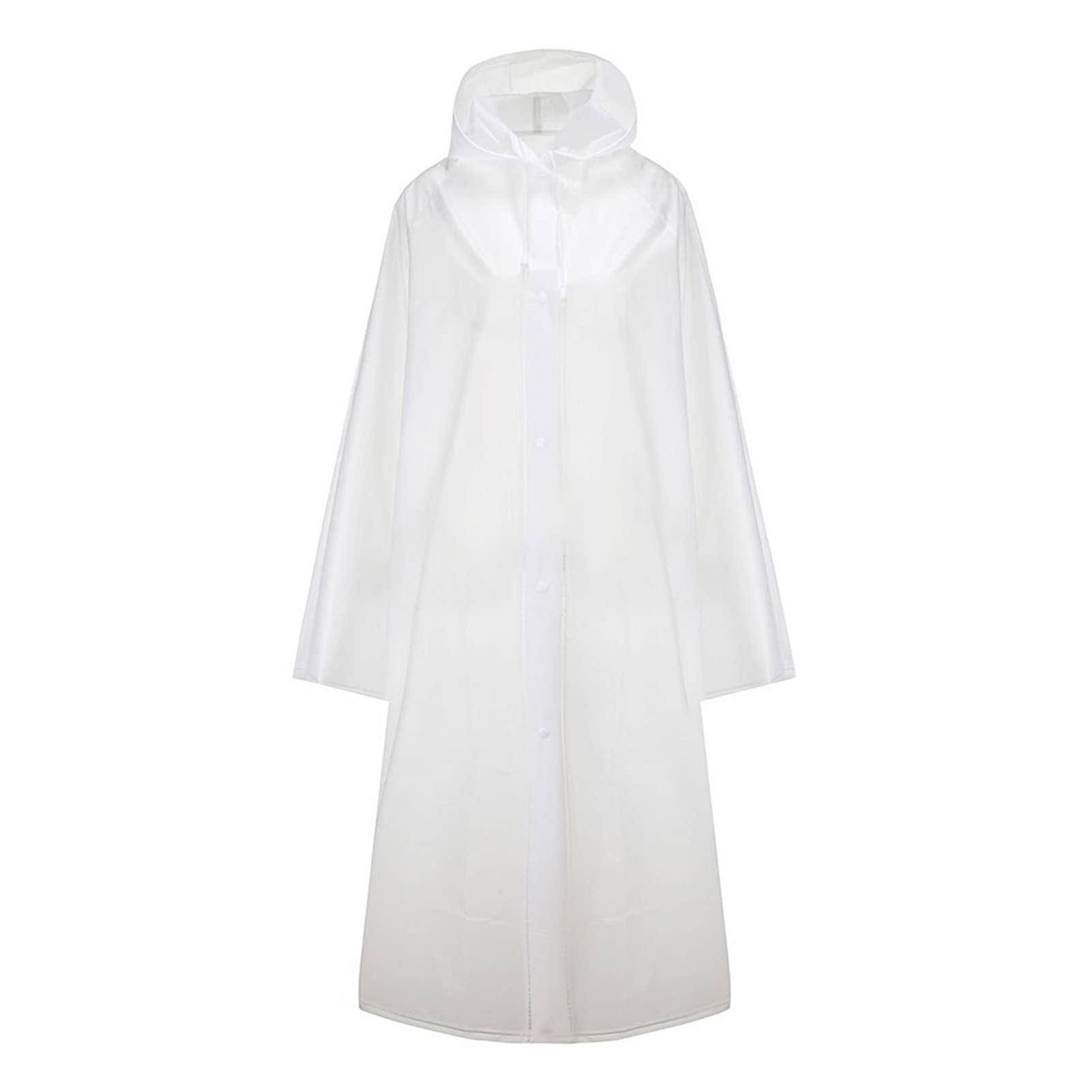 Traje de lluvia transpirable y cortavientos impermeable largo con capucha para adulto