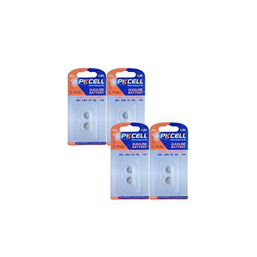 8X AG3 LR41 384 392 L736 LR736 Alkailine Button Cell Battery for Thermometer