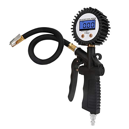FidgetGear Digital Tire Pressure Gauge Inflator with Air Chuck and Hose Air Pressure Gauge
