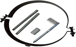 Kamino - Flam Stove Pipe Tube Holder Wall Bracket with Screw, Black, 150 mm