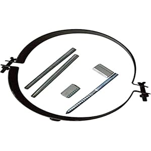 Kamino Flam buishouder, zwart, verstelbaar, Ø150 mm