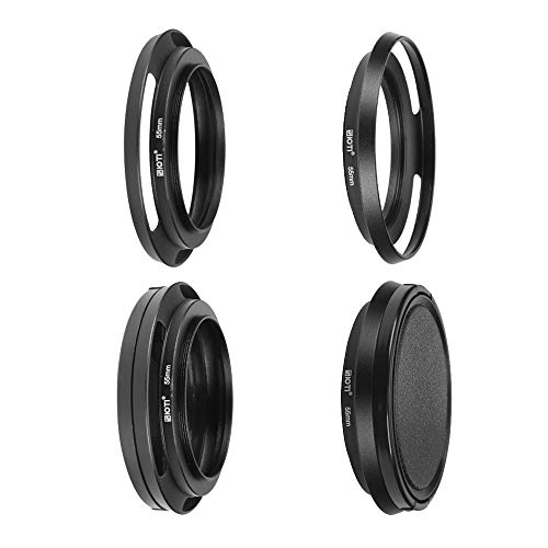 Capucha para lente SIOTI de 55 mm, tratamiento antirreflejo mate y oxidación, aleación de aluminio, incluye tapa para lente de 72 mm, compatible con lentes de cámara Sony/Canon/Nikon/Fuji >24 mm miniatura 2