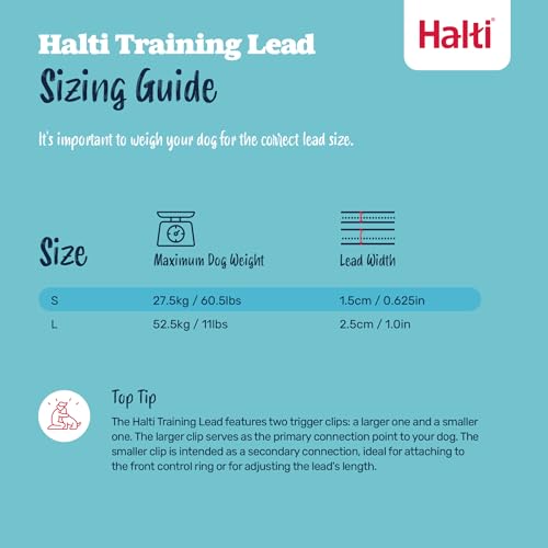 Halti No Pull Geschirr und Trainingsleine Kombi-Pack - Stop Dog Pulling on Walks mit Halti, Includes Medium No Pull Harness und Double Ended Lead