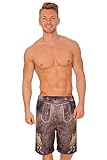 Badehosen Krüger Trachten Badeshort - Bayern - braun, Größe XL