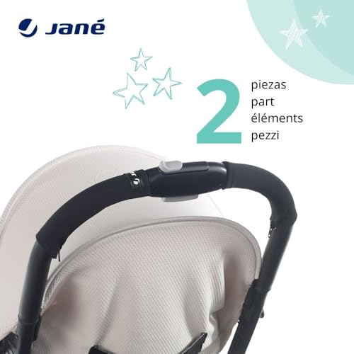Jané Lenkerabdeckung, in der Mitte getrennt, Kinderwagen, universale Passform, 2 Stück.