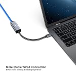 BENFEI USB-C à l'adaptateur Ethernet, USB Type C (Thunderbolt 3/4) à RJ45 Ethernet Gigabit LAN Adaptateur réseau compatible avec iPhone 15 Pour/Max, MacBook Pro/Air 2023, iPad Pro,iMac, S23, XPS 17 et plus encore
