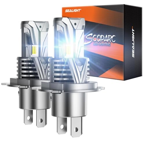 Image of SEALIGHT H4 Fog Lamps or DRL 80,000LM 99% Compatibility for ATVs & Powersports, 2026 Version, 9xBrightness S7S Series Wireless H4 Fog Lamps 10 Years Lifespan- Pack of 2
