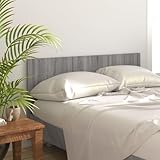 Higsose Cabecero de dormitorio 160 x 1,5 x 80 cm gris Sonoma madera estilo clásico cabecero de cama resistente a la humedad decoración de habitación de invitados para camas sin cabecero previsto