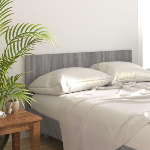 HOMTAKIE Cabecero Sonoma Gris 160x1,5x80 cm Madera de ingeniería