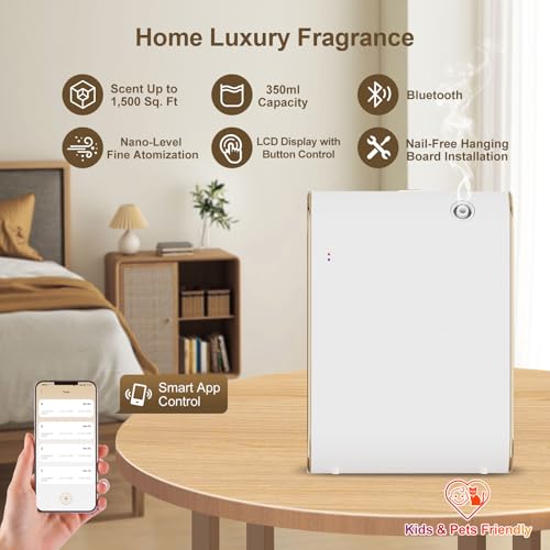 Difusor aromático eléctrico Oscentpro 350ml Bluetooth miniatura 2