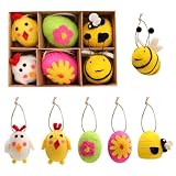 Set de regalo: este set de decoraciones de Pascua, cuidadosamente diseñado, es perfecto para tu propia decoración y es un excelente regalo para familiares y amigos.