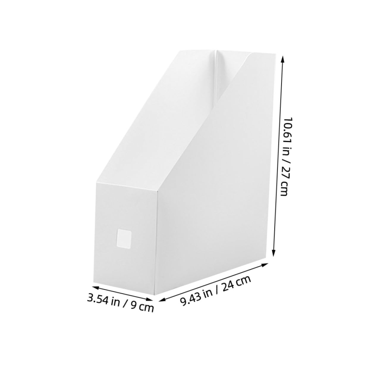 3 pezzi Portariviste in Plastica Bianca Opaca Organizer da Scrivania per Documenti e File Contenitori Ufficio Supporto Libri e Schedario Semplice per Casa e Studio