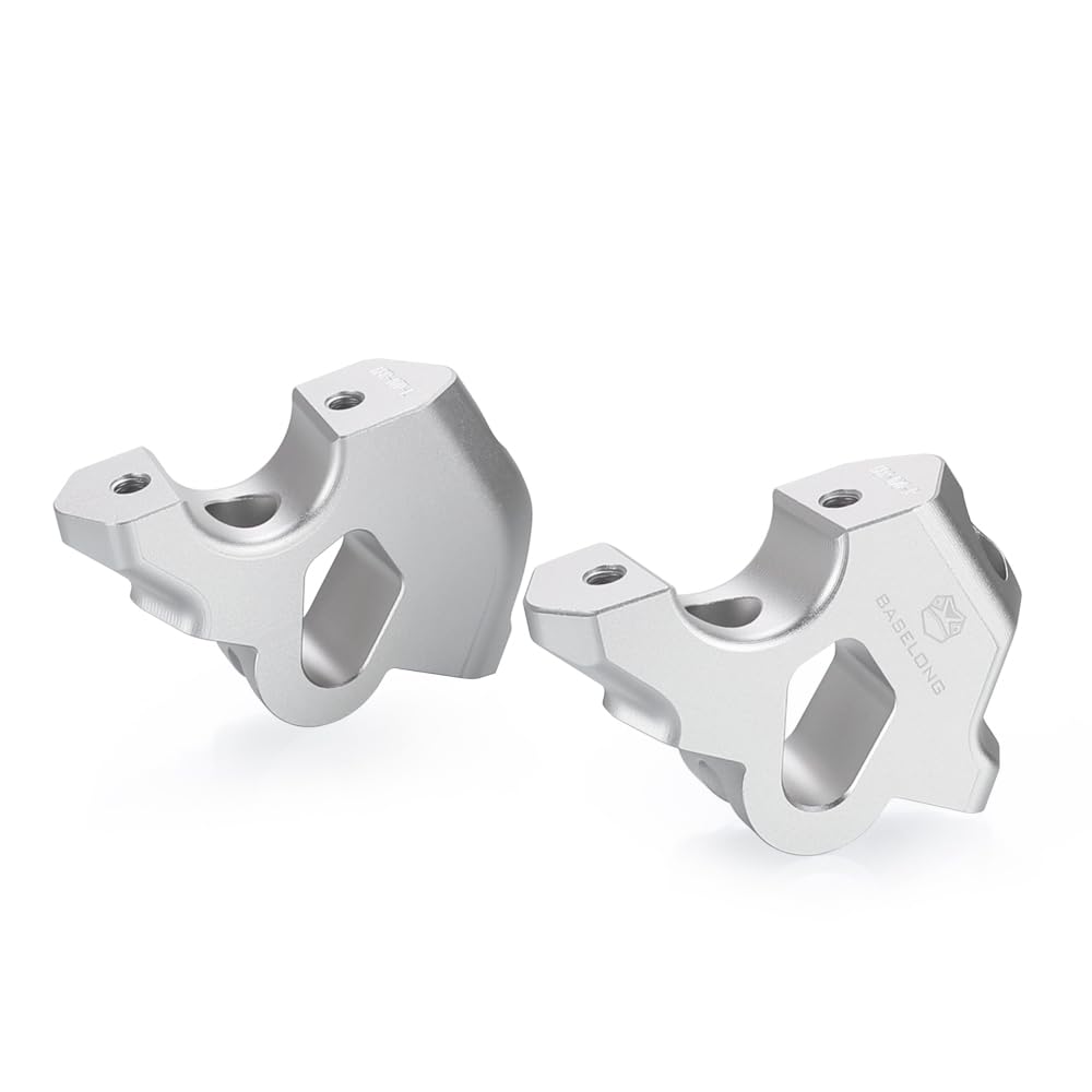 2pcs Moto Supporti Manubrio Riser per R1300GS R 1300 GS Adventure TE Trophy 2024 2025 - Argento
