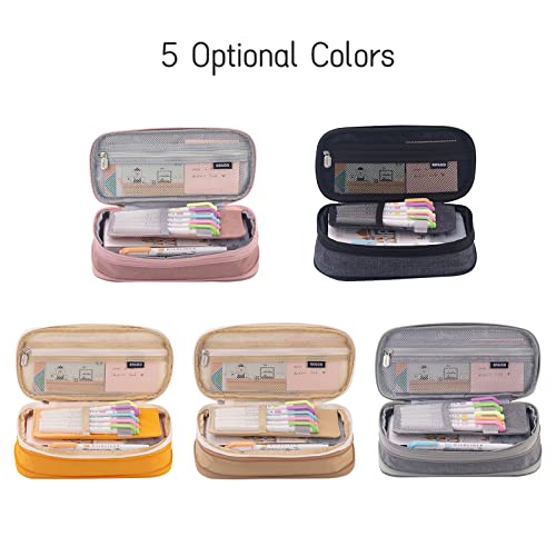 Mingzhe Estojo de lápis de grande capacidade escola papelaria papelaria bolso com zíper para escritó