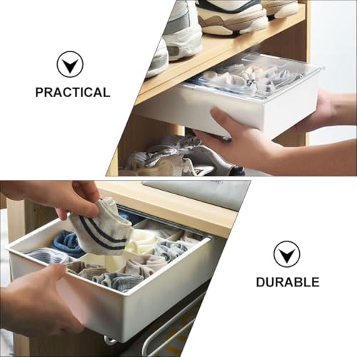 Boîte en PP décorative VANZACK à compartiments multiples pour dressing - 4