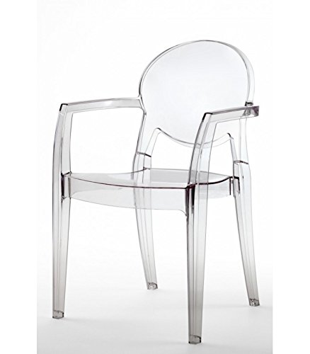 Scab Design Poltrona Igloo in policarbonato Made in Italy - Set da 2 - Trasparente