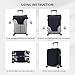 CUTEDWARF The Calculation Formula Of Chemistry Luggage Box Universal Protective Cover Suitcase Fashion Protective Sheath