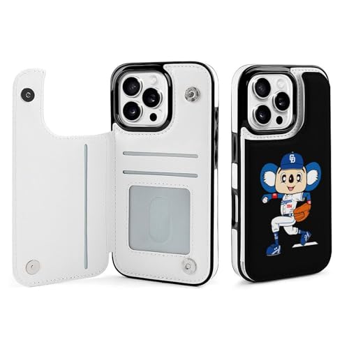 �����h���S���Y iPhone16Pro�p�P�[�X �蒠�^ �싅���� �L�O�i �A�C�t�H��16�v���p�P�[�X �X�}�z�P�[�X ���z�^ PU���U�[ �ϏՌ� �g�уJ�o�[ Case �S�ʕی� ���u���@�\ �J�[�h���[