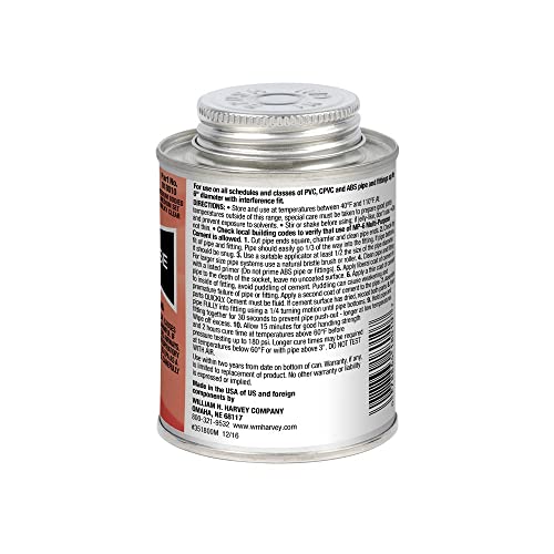 Harvey 018010-24 Cemento Solvente Multiuso Líquido 8 Oz miniatura 2