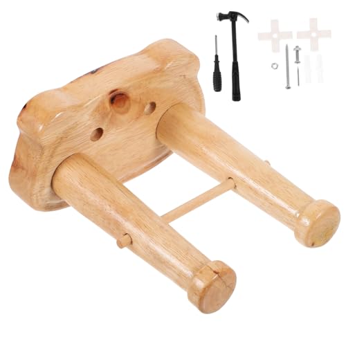 BESPORTBLE 1 Set Folk Guitar Wall Mount Hook Holder Sturdy Wooden Guitar Hanger Easy Installation Smooth Edges Fit for Home Display