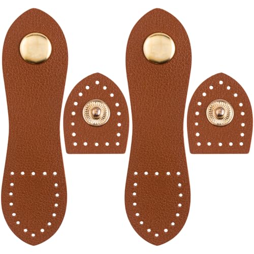 Joez Wonderful 2 Sets Leather Snap Buckles Snap Button Closure,
