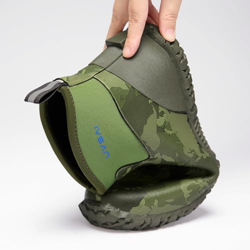 Image of Men's Waterproof 5.3-inch Ankle High Garden Shoes Rain Boots Slip-On Footwear for Gardening Farming Lawn Care Yard Work