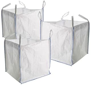 10 x New FIBC Bulk Bags Builders Garden Waste 1 Tonne TON Jumbo Bags Storage Sack Heavy Duty