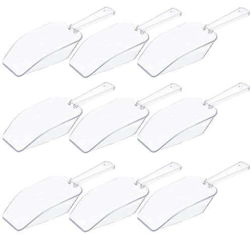 Alipis 10 pièces Lot de Pelles à Glace Plastique Mini Mesurettes Multifonctions pour Cuisine et Buffet Pelles Légères et Pratiques pour Glaçons Bonbons Café et Dessert