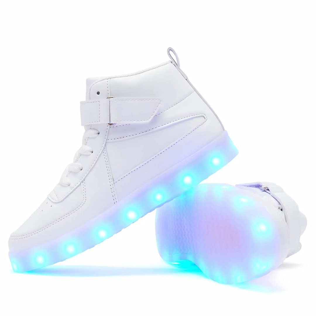 Zapatos para niños con luz LED intermitente, carga USB, zapatos de baile luminosos para niños y niñas, unisex