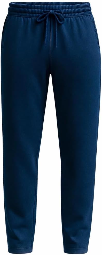 – Mens Fleece Joggers Open Hem Sweatpants, Plain Gym Jogging Bottoms for Training, Running, Yoga & Sports, Soft Comfy Lounge Pants, Plus Size S-5XL