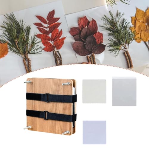 Image of SNAPPSY Press Flower Book Set Flower Pressing Tools for Crafts Lovers Photo Artworks 15cmx15cm