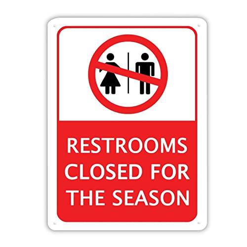 Panneau Restrooms Closed rigide résistant aux intempéries - 2